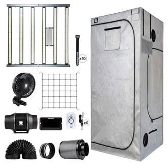 Growzelt-Komplettset 120x120x200